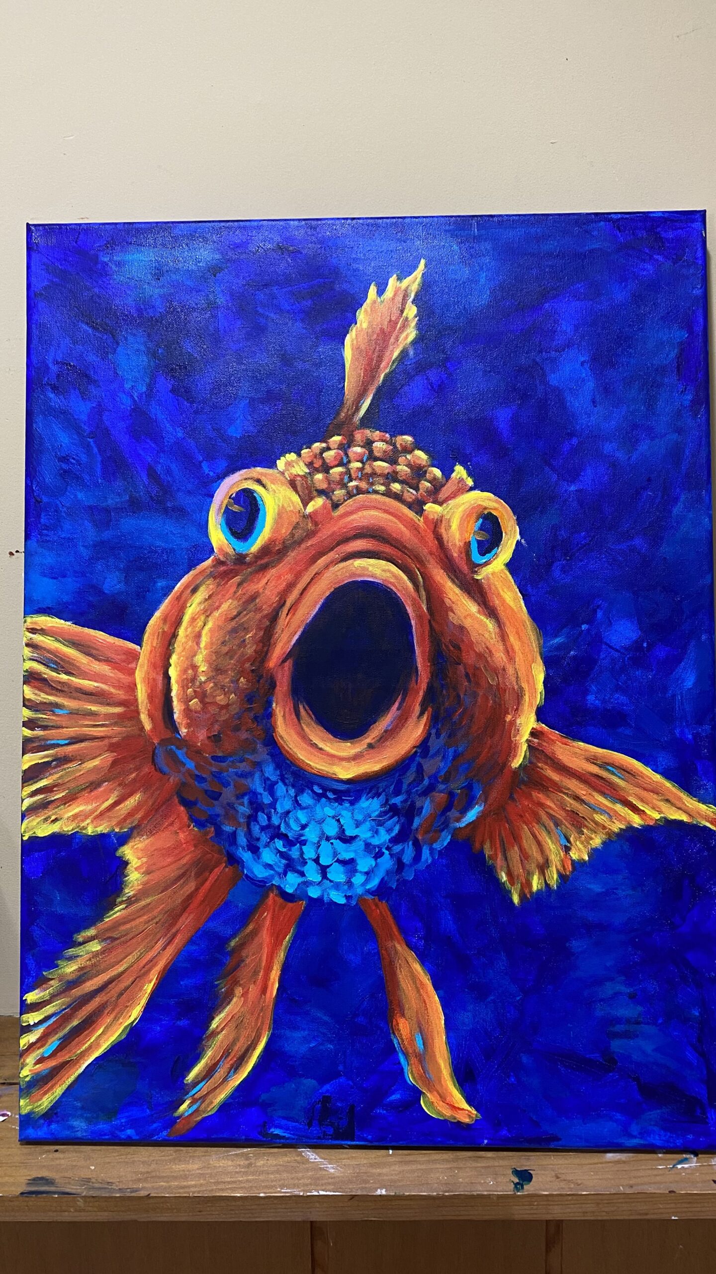 Koi Painting on Canvas
