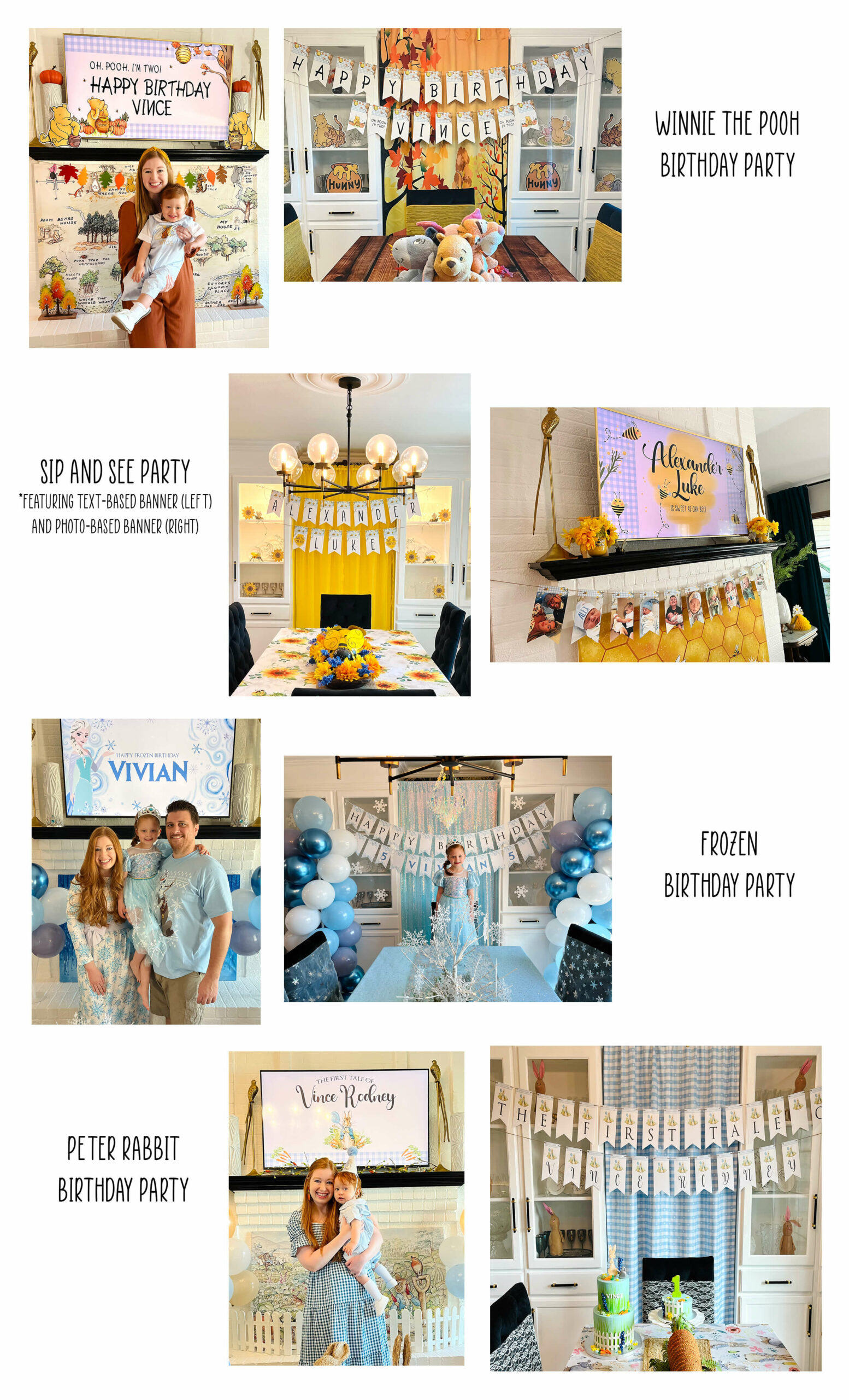 Party Package: Custom Banner & TV Screen Image