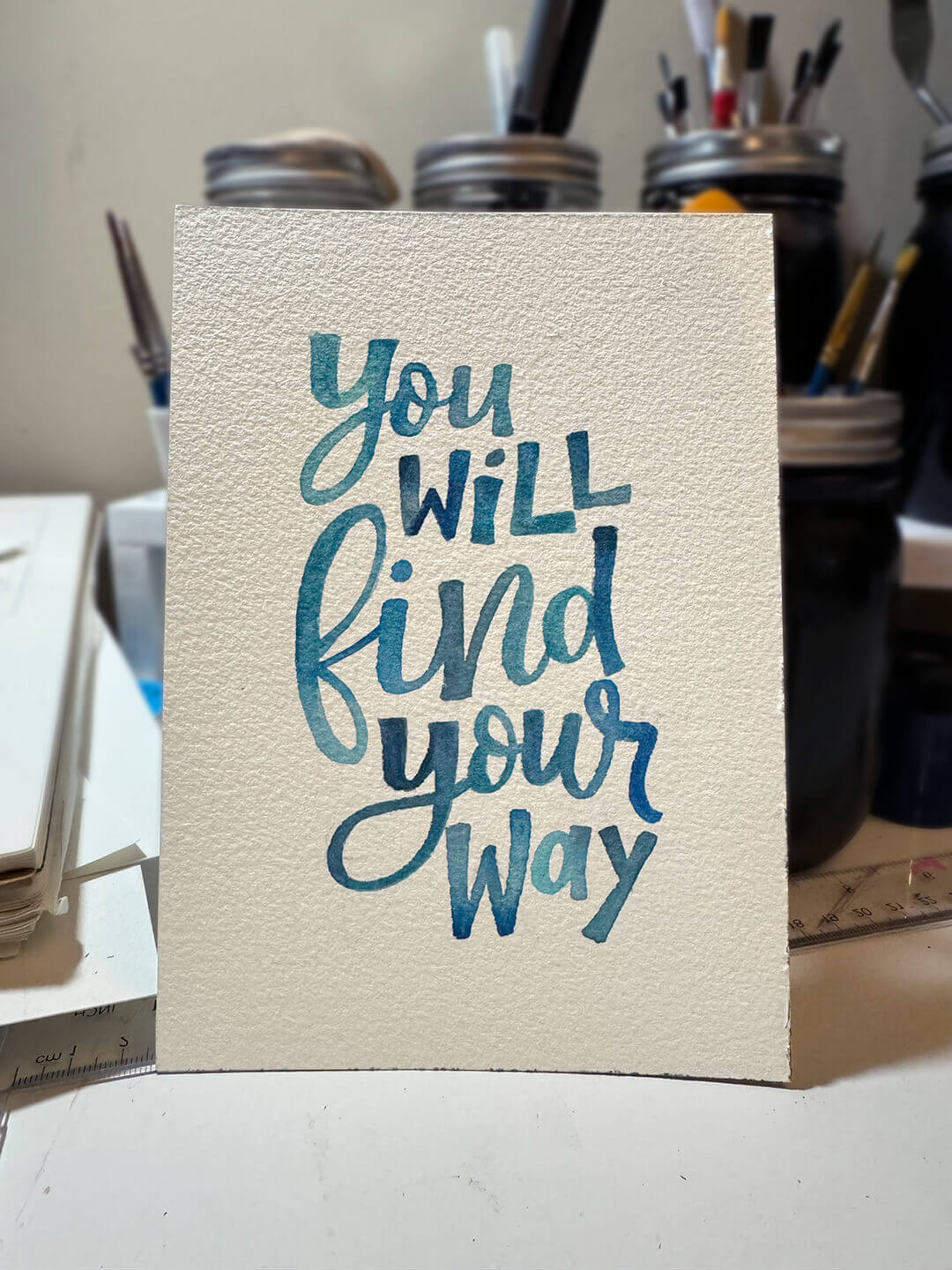 Wellbeing Watercolor Painting: You will find your way